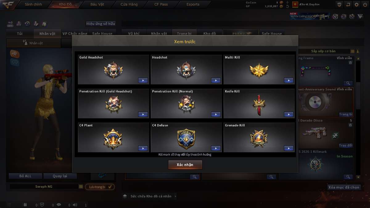 shop acc cf uy tin gia re